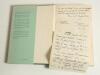 School and Club histories. Four hardback titles, each signed by the author. Titles are &lsquo;Sixty Years of Uppingham Cricket&rsquo;, William Seeds Patterson, London 1909. Inscribed in ink to the front endpaper &lsquo;Devised, written & issued at the sign of &lsquo;The Gables, - 4