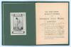 &lsquo;The West Indies Board of Control for International Cricket Matches. Constitution, By-laws and Rules&rsquo; 1928. Small 15pp booklet tipped in to green cloth boards with gilt title to front, original green card wrappers preserved. Padwick 5405. Bookplate of A.E - 2