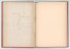 &lsquo;Our Cricket Match&rsquo;. Norman Bennet. Cambridge &lsquo;First Edition&rsquo; 1893. Rebound in maroon cloth, gilt title to spine, original pictorial card covers preserved. 16pp. Bookplate of J.W. Goldman to inside front original wrapper with annotation in pencil to facin - 3