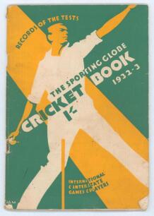 &lsquo;Bodyline&rsquo;. Australia v England 1932/33. &lsquo;The Sporting Globe Cricket Book 1932/33&rsquo;. Compiled by E.H.M. Baillie (&lsquo;Bail&rsquo;). With M.C.C. Itinerary, Ashes records, pictures of the Australian and England teams including Jardine, Woodfull, Bradman, Oldfield, Pon
