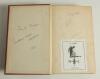 &lsquo;The Complete Cricketer&rsquo;. Albert E. Knight, London, first edition 1906. Original maroon cloth, gilt titles to front and spine. Presentation copy with handwritten dedication in ink to inside front cover to &lsquo;Frank [?] with Albert Knight&rsquo;s Compliments&rsquo;. Padw - 2
