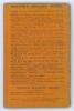 &lsquo;Beeton&rsquo;s Cricket Book by Frederick Wood with &ldquo;A Match I was In&rdquo; by the author of &ldquo;The Cricket Field&rdquo; [J. Pycroft]&rsquo;. S.O Beeton, London, first edition 1866. Original orange decorative cloth wrappers. 86pp with illustrated diagrams. Ex M.C.C. collection. P - 2
