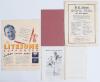 Yorkshire Benefits and Testimonials 1947-1961. Five original Benefit brochures including two souvenir brochures for Bill Bowes 1947 and Len Hutton 1950, both published by the Yorkshire Evening News, and another for Hutton, published by the &lsquo;Hull District&rsquo; - 2