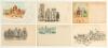 Olympics. &lsquo;Exposition Universelle [World Fair]&rsquo; Paris 1900. Six original postcards, all with printed titles for the &lsquo;Exposition Universelle&rsquo;, of which two are in colour. Each features an illustration/ image of a Paris attraction hosting the exhibition, wh