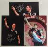 Darts World Champions 1983-2019. Seven large exhibition style colour photographs of darts champions and runners-up, each signed by the featured player. Signatures are Ronnie Baxter, Kevin Painter, Keith Deller, Jelle Klaasen, Michael van Gurwen, Dennis Pr - 2