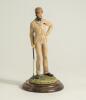 &lsquo;Willie Park Senior. The First Open Champion&rsquo;. &lsquo;Sporting Legends&rsquo; cold cast porcelain figure of Park in period golf dress with club to eight hand. 9&rdquo; tall on wooden base. Produced in 1984. Details to bottom of base. Good condition