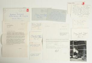 Jean Laurent Robert Borotra. Single page typed letter on Borotra&rsquo;s personal letterhead, dated 19th March 1985, relating to a residence permit. Nicely signed by Borotra. Sold with a selection of Borotra&rsquo;s personal business cards and other correspondence, a