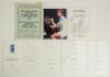 Football and Sporting awards programmes and menus. Football Writers&rsquo; Association &lsquo;Footballer of the Year&rsquo;, three official menus for dinners held at the Cafe Royal on 8th May 1980 (unsigned), 7th May 1981 signed by seven including Paul Mariner, Cyril Gates