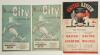 The Manchester Derby. Manchester City v Manchester United. Season 1954/55 and 1959/60. League Division 1 and F.A. Cup. Three original official &lsquo;home&rsquo; and &lsquo;away&rsquo; programmes for League matches played at Maine Road 25th September 1954 (Vol. 49 no. 5) and Old