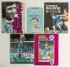 Manchester City &lsquo;Testimonial&rsquo; match programmes 1958 to 2000. Blue file containing a collection of thirty six programmes either including City players or City playing a team for the opposition player. odd programme signed. Programmes include Jimmy Meadows 