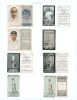 Kumar Shri Ranjitsinhji. Cambridge University, Sussex, London County & England, 1893-1920. A selection of twenty one early cigarette and trade cards, each featuring Ranji, all loose mounted to three large pages - 2