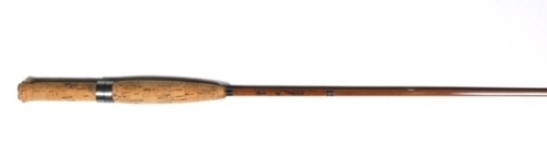A scarce Farlow "Lee Wulff Ultimate" one piece armour cane brook trout rod, 5' 10 ¾", 1 5/8oz, blue silk wraps, sliding alloy reel fittings, good overall condition, in bag