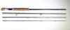 A Thomas & Thomas "Apex 908" 4 piece salt-water fly rod, 9', #8, green silk wraps, alloy screw grip reel fitting, in bag and cloth covered tube