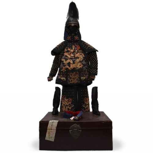 A Rare Imperial Midnight-blue Guardsman’s Armour with Helmet Kangxi Period