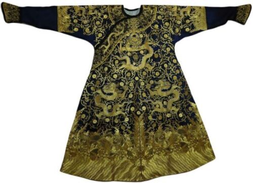 An Imperial Embroidered Dragon Robe Qianlong Period