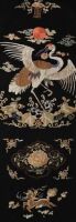 An Embroidered Crane Chair Cover Kangxi Period