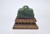 An Inscribed Spinach Green Jade Dragon Seal - 9