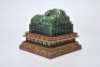 An Inscribed Spinach Green Jade Dragon Seal - 10
