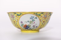 A Famille Rose Medallion Bowl Daoguang Period