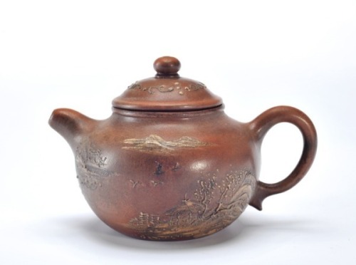 A Yixing Glazed Teapot