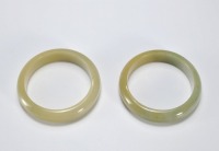 Pair Jadeite Bangles