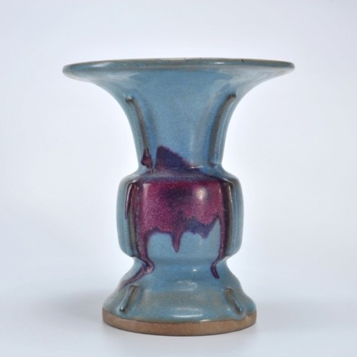 A Purple-splashed Jun Beaker Vase Song Dynasty