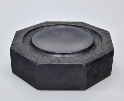 A Carved Hexagonal Ink-stone