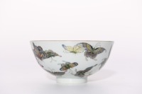 A Famille Rose Butterflies Bowl Yongzheng Period