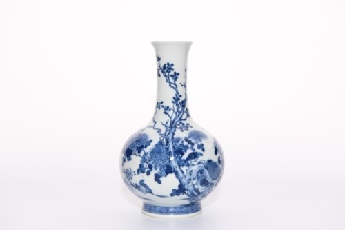 A Blue and White Vase Yongzheng Period