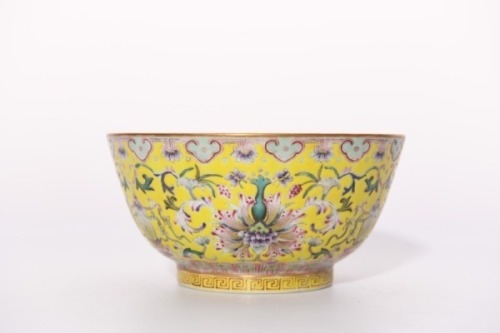 A Famille Rose Bowl Daoguang Period