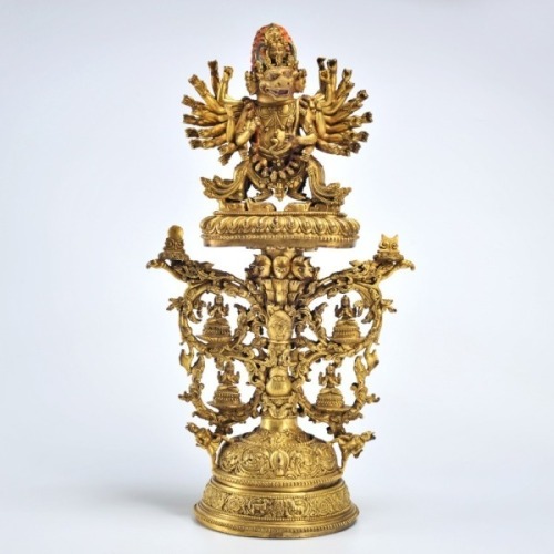 A Gilt-bronze Yamantaka