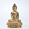 A Gilt Bronze Seated Medicine Buddha