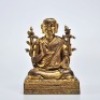 A Gilt-bronze Seated Guru - 2