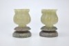 Pair Carved White Jade Cups Mughal Style - 10