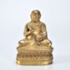 A Gilt-bronze Seated Guru - 13