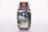 A Famille Rose Landscape Lantern Vase Jiaqing Mark - 14