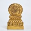 A Tibetan Gilt-bronze Seal - 13