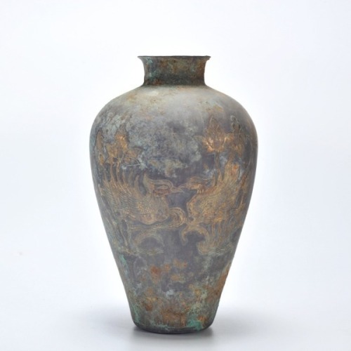 A Silver Vase Meiping