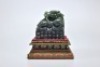 An Inscribed Spinach Green Jade Dragon Seal - 4