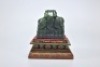 An Inscribed Spinach Green Jade Dragon Seal - 9