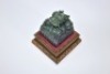An Inscribed Spinach Green Jade Dragon Seal - 11