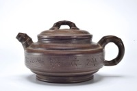 A Yixing Glazed Teapot