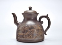 A Yixing Glazed Teapot