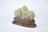 A Carved White Jade Dragon with Rock - 8