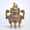 A Gilt-bronze Tripod Censer