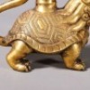 A Gilt-bronze Lamp Holder - 8