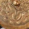 A Gilt-bronze Dragon Mirror - 5