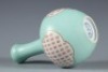 An Inscribed Blue Glazed Garlic Head Vase - 8