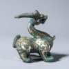 A Silver and Gold Inlaid Deer Paper Weight - 7