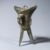 A Bronze Beast Head Jue Wine Vessel - 5